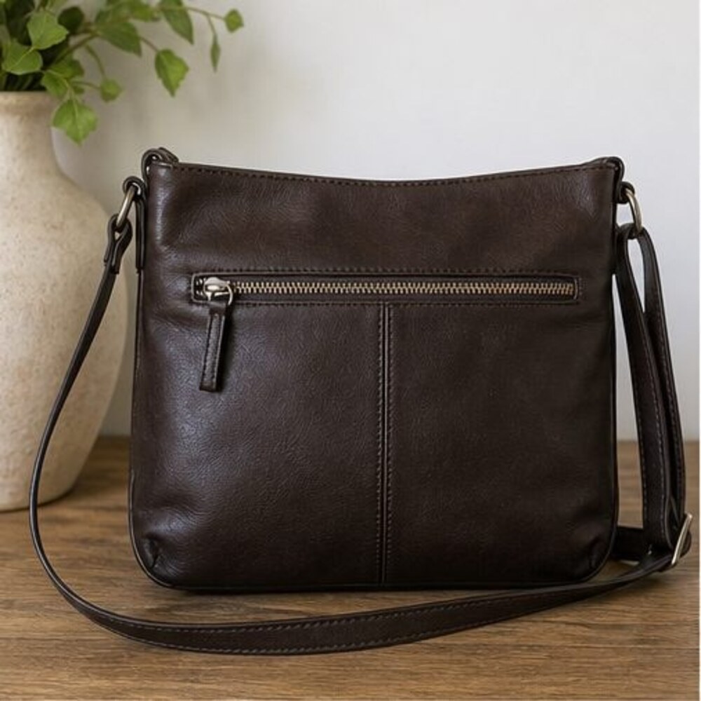 Espresso Faux Leather Bag